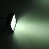 Dc 10 - 30V 27W 2500Lm 6000K 60 Degrees Adjustable Waterproof Vehicle Car Boat Marine External Work Emergency Lights With 9 Intense Wafer Led White Light - Low Angle