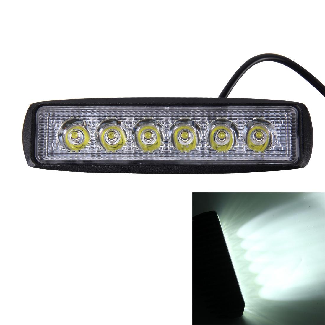 Dc 10 - 30V 18W 1500Lm 6500K 30 Degrees Adjustable Spot Waterproof Vehicle Car Boat Marine External Work Emergency Lights With 6 Intense Wafer Led