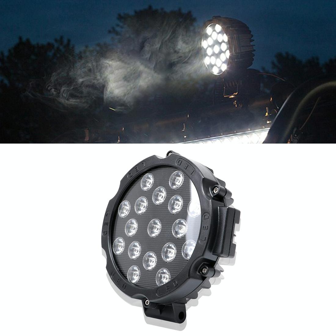 2 Pcs 3500Lm 6500K White Light 17 Led Waterproof Car Boat Marine Work Lights Spotlight Led Bulbs 30 Degrees Adjustable Dc 10 - 30V - Red