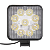 Dc 10 - 30V 27W 2500Lm 6000K 30 Degrees Adjustable Spot Waterproof Vehicle Car Boat Marine Emergency External Work Lights With 9 Intense Wafer White