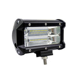 5 Inch 18W 24 Led Waterproof Ip67 Two Bar Modified Off - Road Lights Spotlight Light Car Work Lights Dc 9 - 48V - Yellow - Front View