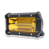 5 Inch 18W 24 Led Waterproof Ip67 Two Bar Modified Off - Road Lights Spotlight Light Car Work Lights Dc 9 - 48V - Yellow - Top-Down View
