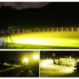 5 Inch 18W 24 Led Waterproof Ip67 Two Bar Modified Off - Road Lights Spotlight Light Car Work Lights Dc 9 - 48V - Yellow - Extra Image