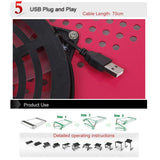 Adjustable Foldable Laptop Stand with Fans & Mouse Pad - Portable Aluminum Alloy - Magenta - Low Angle