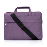 11.6 Inch Laptop Bag - Portable One Shoulder Zipper For Macbook Samsung Sony Dell Alienware Chuwi Asus Hp - Magenta - Top-Down View