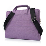 11.6 Inch Laptop Bag - Portable One Shoulder Zipper For Macbook Samsung Sony Dell Alienware Chuwi Asus Hp - Magenta - 45-Degree Angle