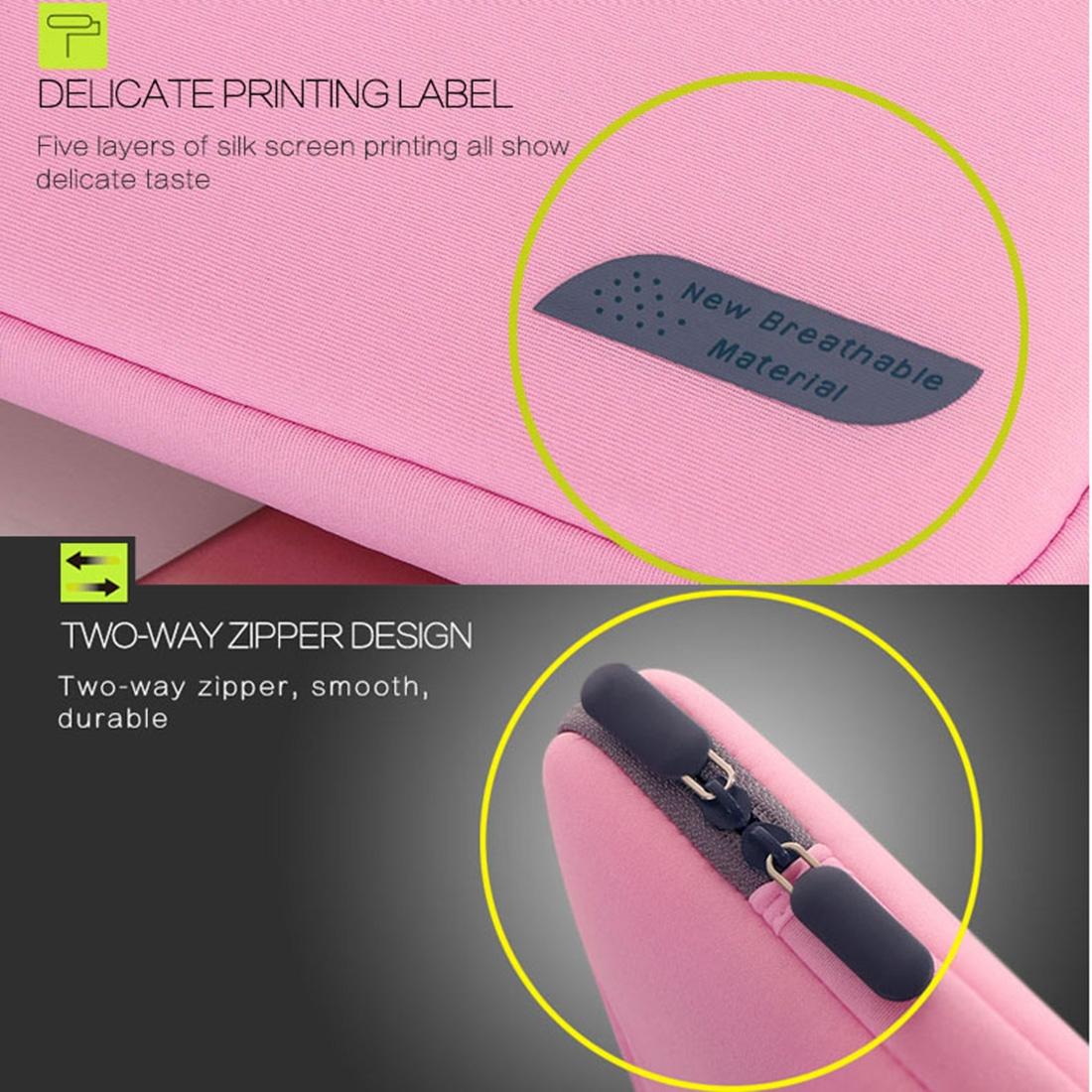 Portable Air Permeable Sleeve for 12 Laptops - 32x21x2cm - Magenta