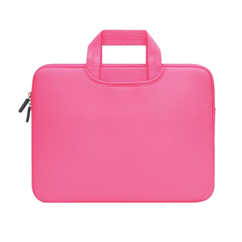 Portable Air Permeable Handheld Sleeve for 13.3 Laptops - 34x25.5x2.5cm - Magenta