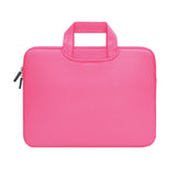 Portable Air Permeable Handheld Sleeve for 13.3 Laptops - 34x25.5x2.5cm - Magenta