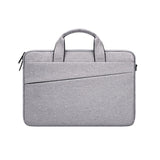 Portable 14.1 Laptop Tablet Bag With Dual Pockets And Soft Handle - Deep Space Gray - Side View