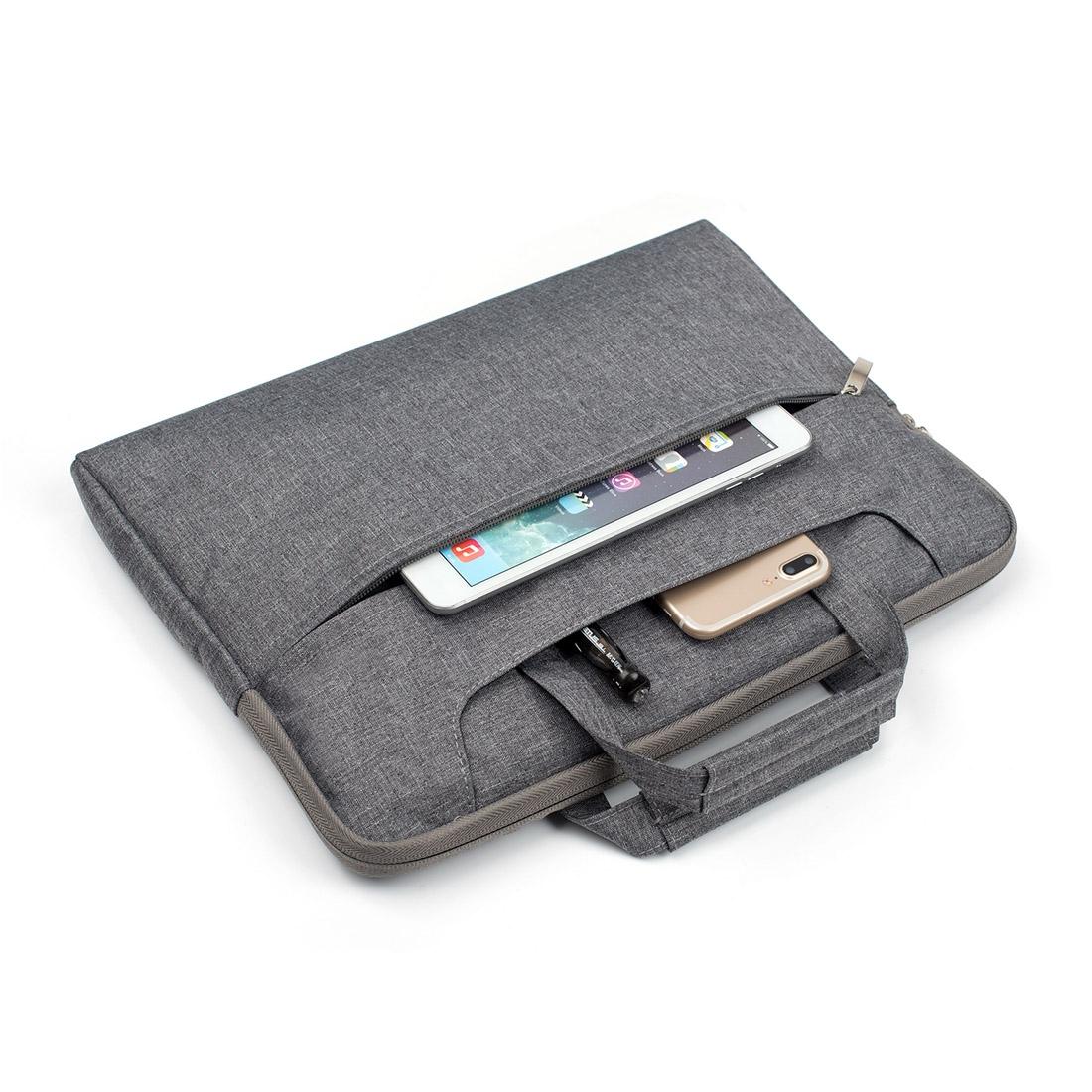 15.4 Inch Laptop Bag - Portable one Shoulder Zipper for Macbook Samsung Sony Dell Alienware Chuwi Asus Hp - Magenta