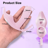 Wireless Remote Control Dildo Vibrator 3 In 1 Stimulator for Women - Purple - Rear View