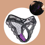 Mini Clit Vibrator for Women Wearable Panties Stimulator App Control for Couples Female Masturbator - Purple - 45-Degree Angle