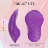 Mini Clit Vibrator for Women Wearable Panties Stimulator App Control for Couples Female Masturbator - Purple - Close-Up Angle