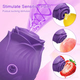 Clit Sucker Vibrator for Women Nipple Clit Stimulation Toy 18 - Gm42 Black - Side View