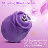 Clit Sucker Vibrator for Women Nipple Clit Stimulation Toy 18 - Gm42 Black - Top-Down View