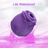 Clit Sucker Vibrator for Women Nipple Clit Stimulation Toy 18 - Gm42 Purple - Rear View