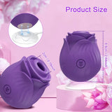 Clit Sucker Vibrator for Women Nipple Clit Stimulation Toy 18 - Gm31 Purple - Close-Up Angle