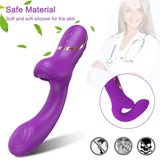 Vibrating Clit Sucker for Women G Spot Nipple Stimulator 18 - Red - 45-Degree Angle