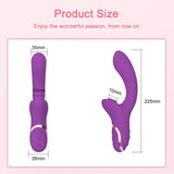 Vibrating Clit Sucker for Women G Spot Nipple Stimulator 18 - Red - Close-Up Angle