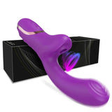 Vibrating Clit Sucker for Women G Spot Nipple Stimulator 18 - Red - Low Angle
