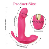 Wireless Wearable Vibrator for Women Stimulator G Spot Pleasure Toy - Red - Close-Up Angle