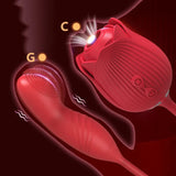 Clit Sucker Vibrator for Women G Spot Stimulation Nipple Play - Purple - Side View