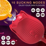 Clit Sucker Vibrator for Women G Spot Stimulation Nipple Play - Purple - Top-Down View