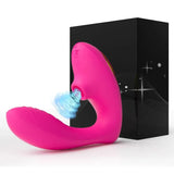 Vibrating Clit Sucker for Women G Spot Stimulator Female Masturbator - Purple - Low Angle