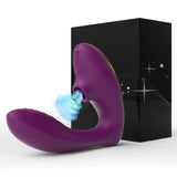 Vibrating Clit Sucker for Women G Spot Stimulator Female Masturbator - Red - Low Angle