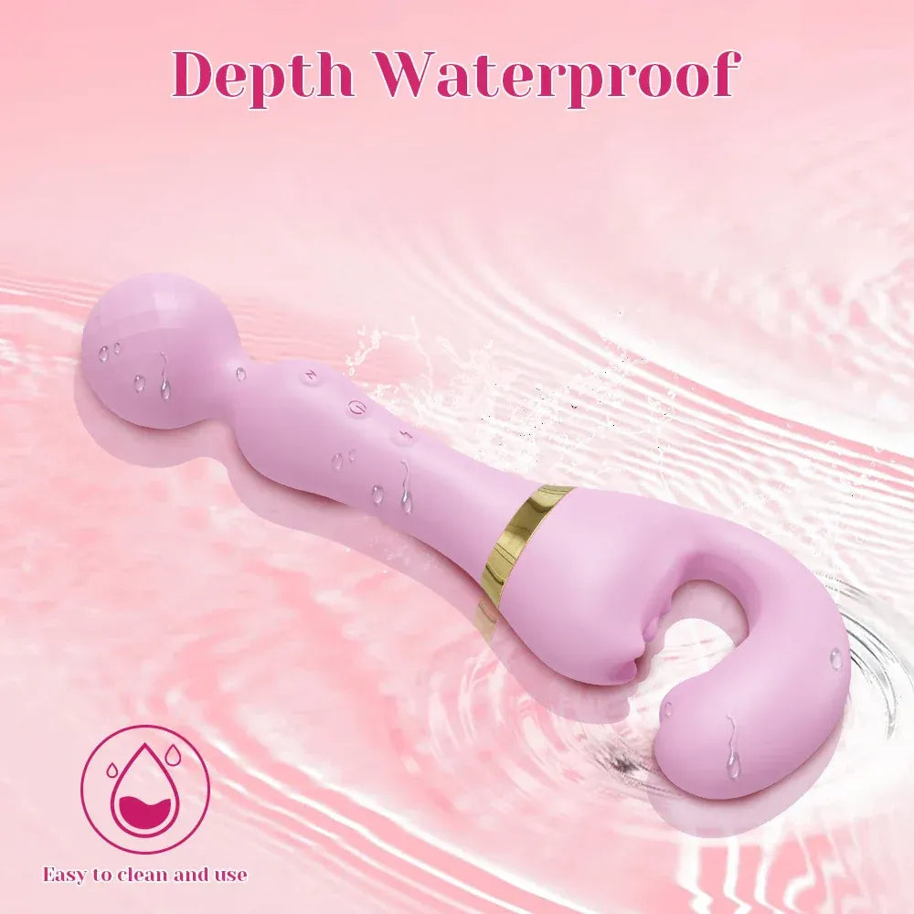 3 In 1 Vagina Vibrator for Women G Spot Nipples Stimulation - Av012 Purple
