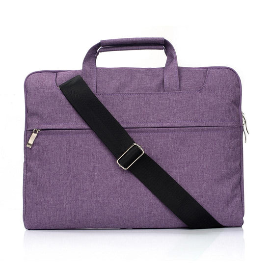 11.6 Inch Laptop Bag - Portable one Shoulder Zipper for Macbook Samsung Sony Dell Alienware Chuwi Asus Hp - Purple