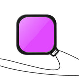 Waterproof Touch Case with Colour Lens Filter for Gopro Hero10 / Hero9 - Purple