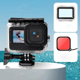 Waterproof Touch Case with Colour Lens Filter for Gopro Hero10 / Hero9 - Purple
