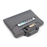 15.4 Inch Laptop Bag - Portable one Shoulder Zipper for Macbook Samsung Sony Dell Alienware Chuwi Asus Hp - Purple