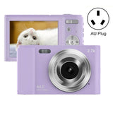 2.7k Full Hd 44mp 16x Zoom 2.88 Digital Camera for Kids - Purple - Low Angle