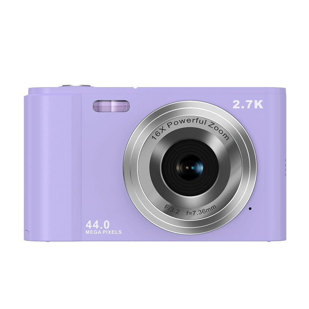 2.7k Full Hd 44mp 16x Zoom 2.88 Digital Camera for Kids - Purple
