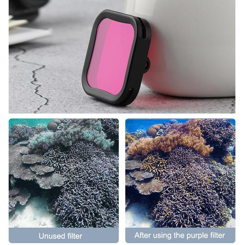 Diving Lens Filter for Dji Action Camera - Purple