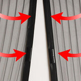 190x100cm Magnetic Mosquito-proof Screen Door Curtain - Magic Mesh - Beige - Rear View