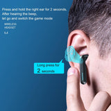 Wireless Bluetooth Gaming Earphones - et Series V9 - Tarnish - Low Angle