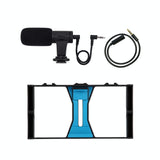 Smartphone Video Rig & Microphone Kit For Live Broadcast - Compatible With Iphone Galaxy Huawei Xiaomi Htc Lg Google And More - Red - Extra Image