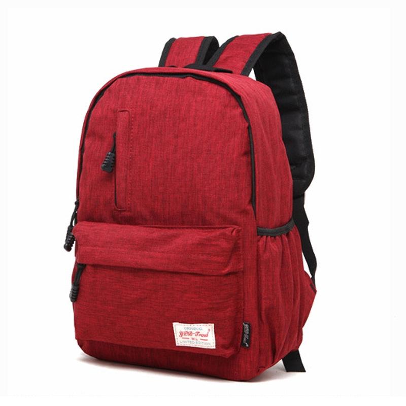 Multi-function Canvas Laptop Backpack - Fits 15.6 Macbook Samsung Sony Dell Alienware Chuwi Asus Hp - 42x29x13cm - Red