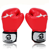 Adult Training Boxing Gloves - Red - Side View