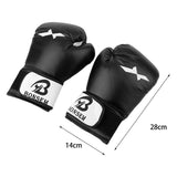 Adult Training Boxing Gloves - Red - Top-Down View