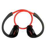 Red Dacom Athlete Bluetooth Earphones with Mic - Sport Running Stereo - Front View
