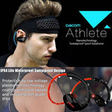 Red Dacom Athlete Bluetooth Earphones with Mic - Sport Running Stereo - Extra Image