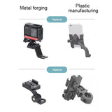 Universal Alloy Handlebar Phone Mount for Sport Cameras - Red - Top-Down View