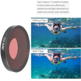 Underwater Lens Filter for Dji Action 3 - Diving - Red - Low Angle