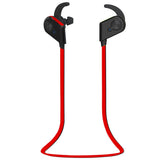 Wireless Bluetooth In-ear Headset with Magnetic Switch & Indicator Light - Red - Front View
