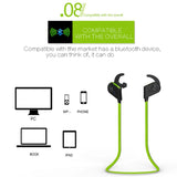 Wireless Bluetooth In-ear Headset with Magnetic Switch & Indicator Light - Red - 45-Degree Angle